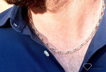 Łańcuszek srebrny 925 męski splot gucci 5 mm DIA-LAN-5533-925. Srebrny łańcuszek. Męski łańcuch na szyję srebrny gucci (1).JPG